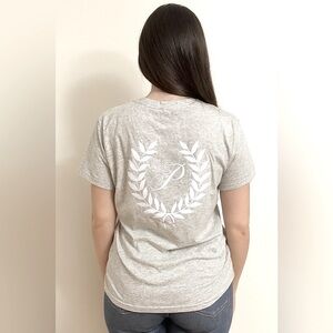 VS PINK Campus Cotton Tee Med Heather Grey S NWOT